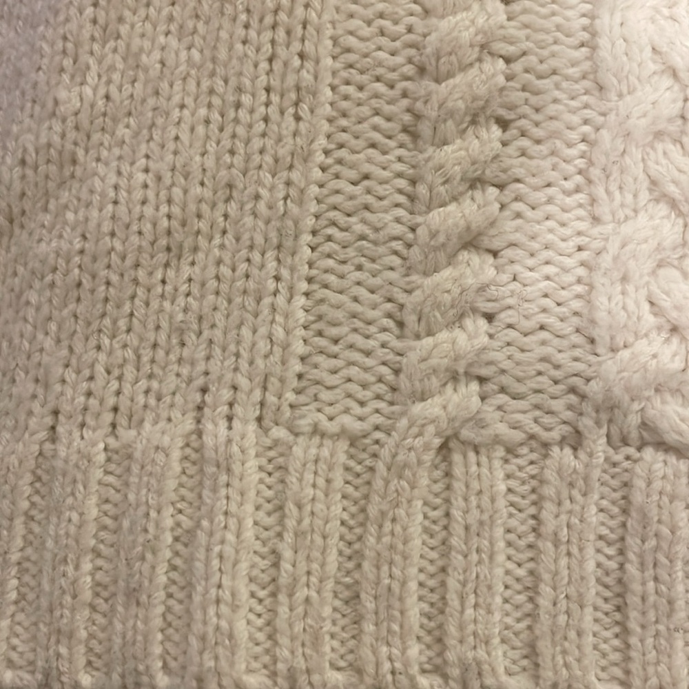 VGUC Madewell x Sezane Marin Cable Knit Sweater in Antique Cream Size XXS - Picture 5 of 8